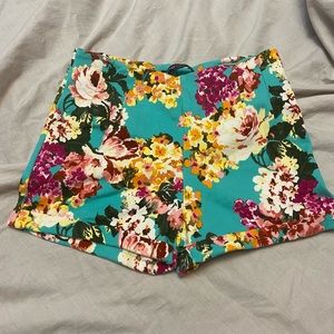 Brandy Melville Floral High Waisted Short